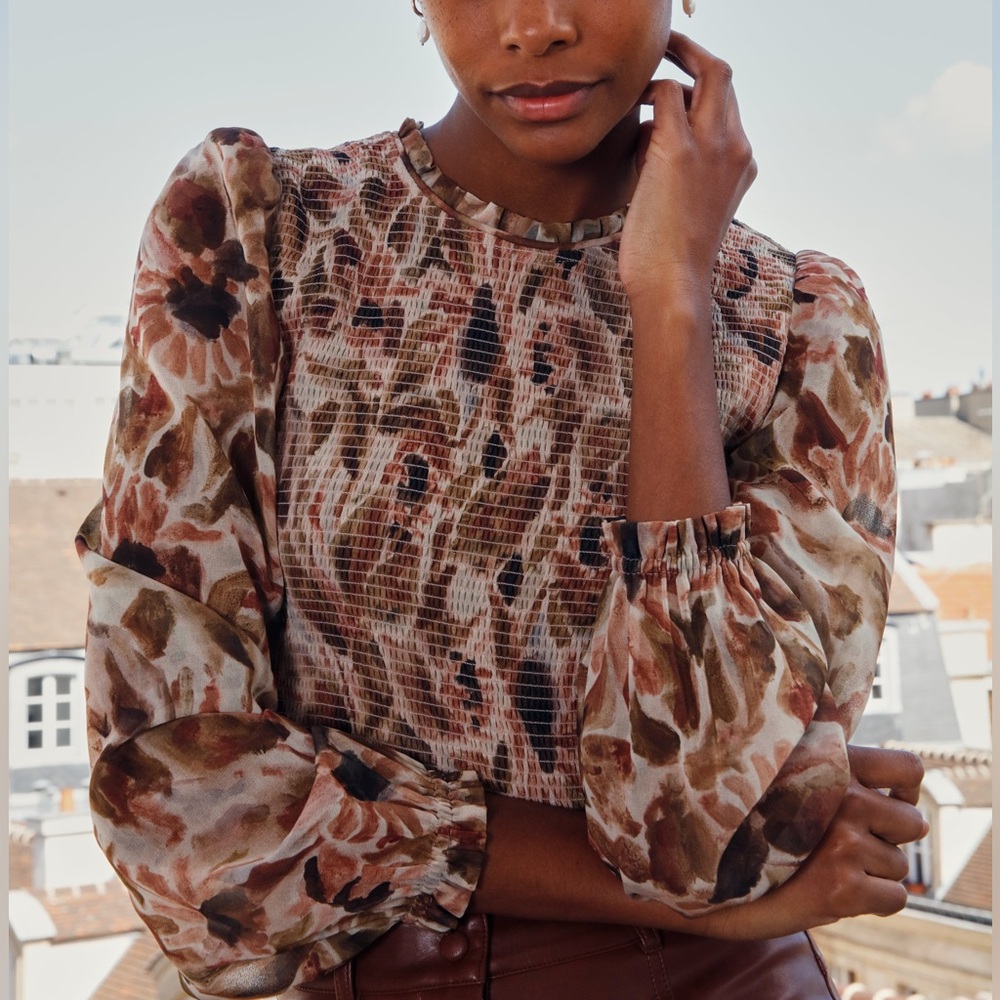 Aritzia Wilfred Tempest Blouse M